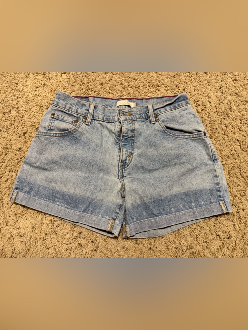Levi's Light Wash Denim Shorts